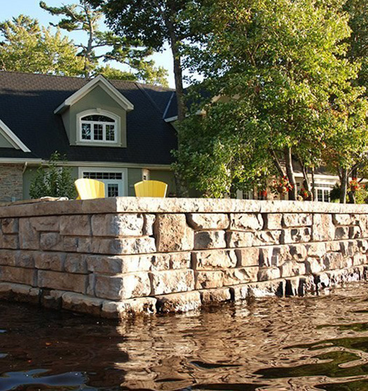 Seawall Construction in Milford, MI | Pond Place of Michigan - sewall4